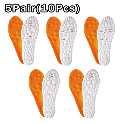 4D Cloud Cushion Insoles for Sneakers Arch Support Breathable Inserts Soft Comfort Pads for Plantar Fasciitis & All-Day Standing