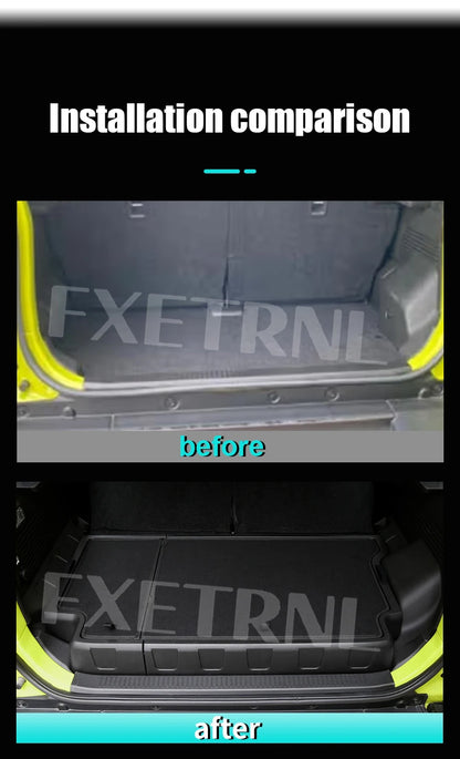 For Suzuki Jimny 2023 2024 2025 JC74W JC74 5-Door Car Trunk Storage Box with Lid Storing Channel Storage Box Auto Modified