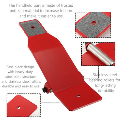 Portable Tire Jack Tool Portable Tire Jack Tool with Roller Plate Heavy Duty Tire Lifter Lifting Tool for Cars SUVs Trucks