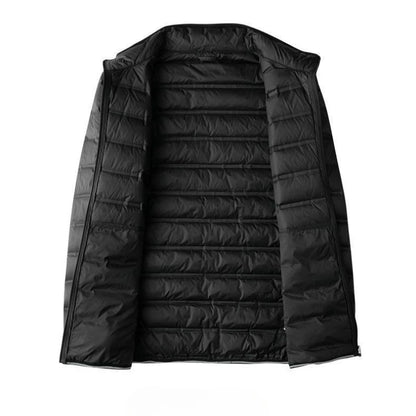 Versatile Men's Plus Size Down Jacket Slim Design for Big Sizes Lightweight Warm Suitable for Winter Activities