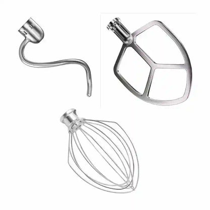 For Kitchenaid5 6 7 Quart Mixer Aid Attachment Parts AccessoriesStand Mixer Wire Whip& Dough Hook&Mixer Aid Paddle