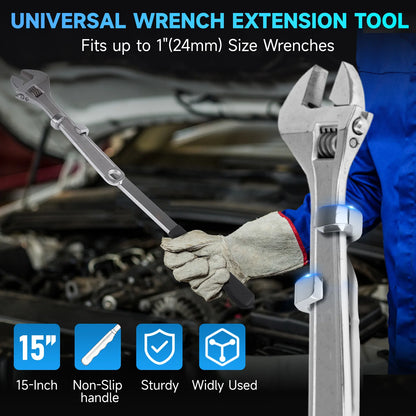 Wrench Extender Tool Bar Electroplating Spanner Torque Amplifier Device for Mechanics for Extra Leverage for Tighten Nuts Bolt