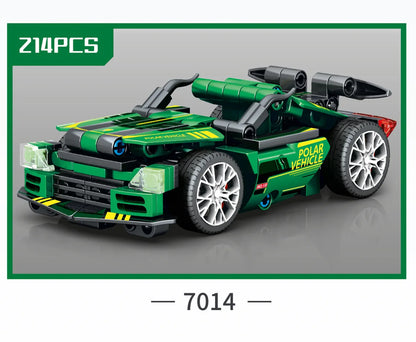 City Technique Speed Racing Car old Classic Sport Model Building Brick Super Racer Great Rally Vehicles Block Christmas gift Toy