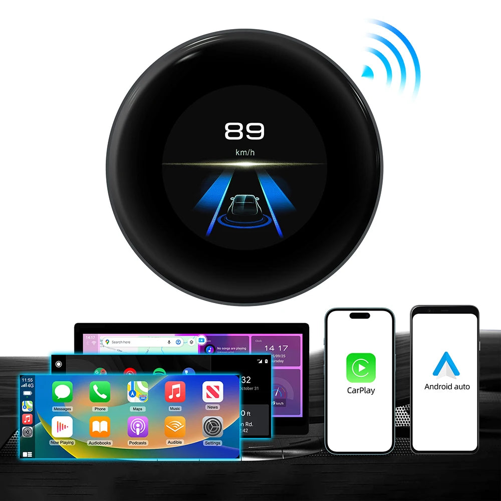 LEXXSON Ai Box 4+64GB Wireless Carplay Adapter Android 13 Netflix Youtube IPTV Video Box For Cars With Wireless or Wired Carplay