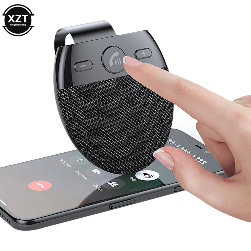 Car Bluetooth-Compatible V5.0 Wireless Vehicle Car Speakers Compatible Hands-free Car Kit BT MP3 Speaker Sun Visor Car Accessory