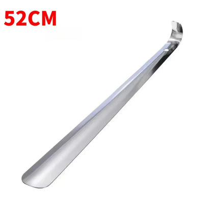 long handle shoe horn, portable shoe lifter, shoe wearing helper for elderly, metal shoe spoon, household footwear accessory