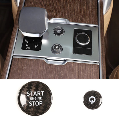 cheya Real Carbon Fiber Car Center Control Panel, Car Inner Door Panel for Land Rover Range Rover Vogue L460 2024+ Accessories