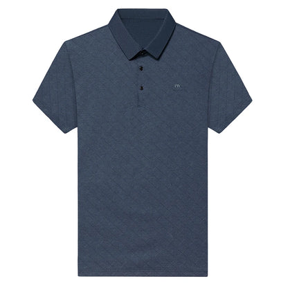 New Fashion Men's Short Sleeve Polo Shirt Summer Business Casual Cool Skin-Friendly Breathable T-Shirt for Men