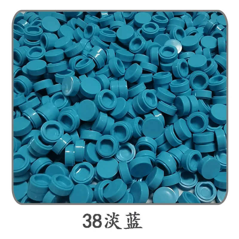 900pcs 52 Colors City Building Blocks Flat Tile 1x1 Round Bricks DIY Enlighten Blocks Parts 98138 Blocks for Children Boys Girls