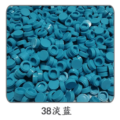 900pcs 52 Colors City Building Blocks Flat Tile 1x1 Round Bricks DIY Enlighten Blocks Parts 98138 Blocks for Children Boys Girls