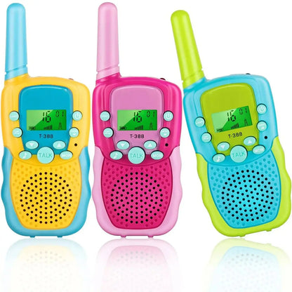 Obuby Toys for 3-12 Year Old Boys Walkie Talkies for Kids Gifts Toys with Backlit LCD Flashlight 3 KMs Outside Hiking Camping