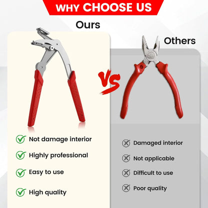 Car Clip Pliers, Panel Clip Removal Tool, Professional Auto Clip Removal Pliers for Automotive Plastic Fasteners