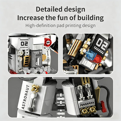 2026 New Interstellar Astronaut Building Blocks, High-Difficulty Educational Construction Toy for Boys 8+, Birthday Puzzle Gift