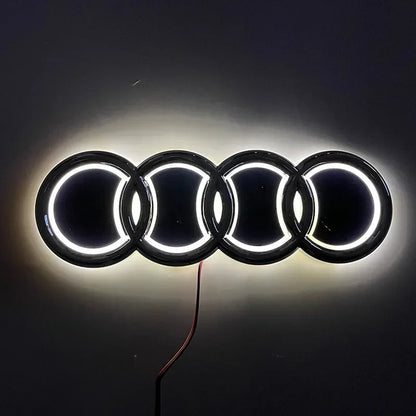 18X5.8CM LED Badge Light Exterior for Audi Q2 Q8 A1 A2 Q3 A3 A4 A5 A6 A7 A8 Q5 Q7 TT Car Rear Trunk Emblem Sticker Accessories