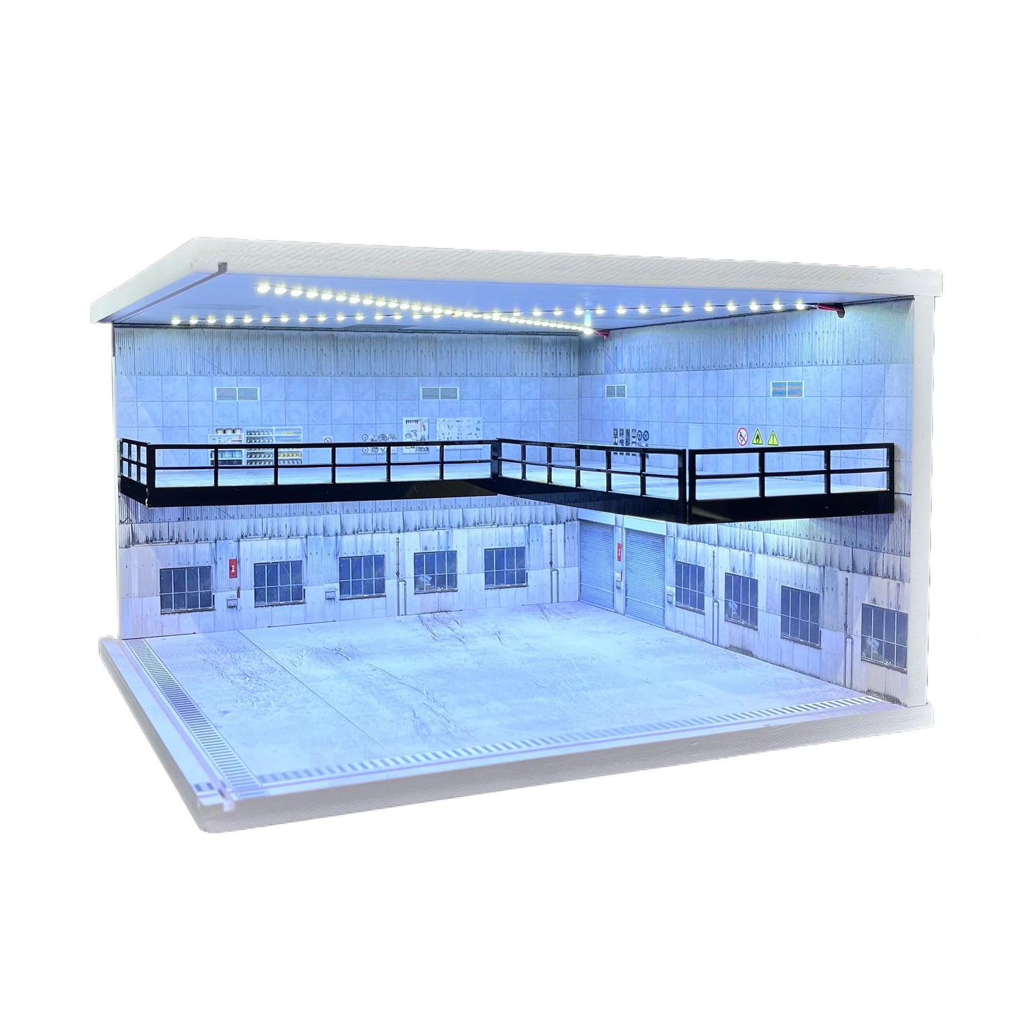 1/64 1/18 1/24 1/32 1/43 Scale Car Garage Diorama Models Set Scene LED Parking Lot Model for Matchbox Hot Wheels Collection