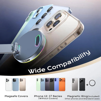 2026 NEW CAR Phone Magnetic Stand Multi-Functional Vacuum Adsorption Stretching And Folding 360° Rotate Navigation Stand