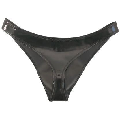 New Fashion Cloth Latex Men's Underwear Low Waist PVC Shiny Panties U Pouch Bulge Man Briefs Tight PU Underpants Lingerie