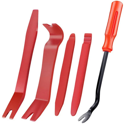 5pcs Car Disassembly Tool Kit Car Hand Tool Set Stereo Repair DVD Repair Tool Dashboard Removal Interior Plastic Trim Panel