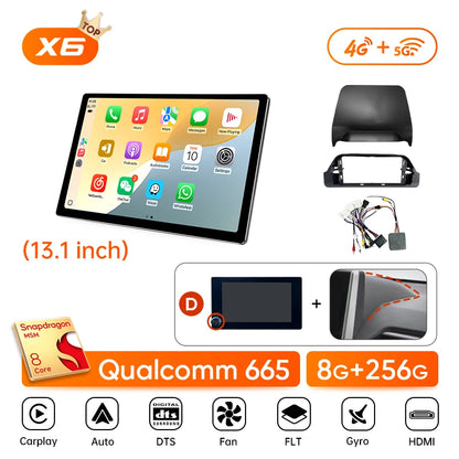 Ainavi 13.1 Inch For Toyota RAV4 2019 2020 2021 2023 2025 XA50 2K HDMI Car Radio CarPlay Android Auto Player 4G Car Multimedia