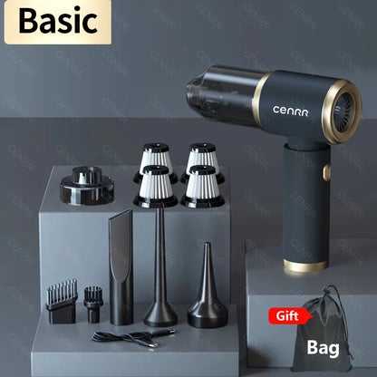 CENRR Car Vacuum Cleaner Strong Suction Powerful Handheld Wireless Vacuum Cleaner Mini Blower Car Cleaning Kit Home Appliance