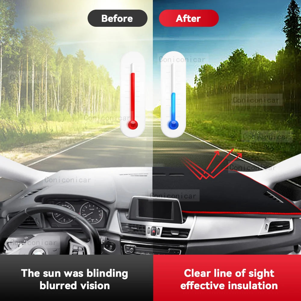 Dashboard Cover Mat Protective Pad  For TOYOTA RAV4 2019-2024 Car Accessories Dash Board Sunshade Anti-UV Carpet Dashmat