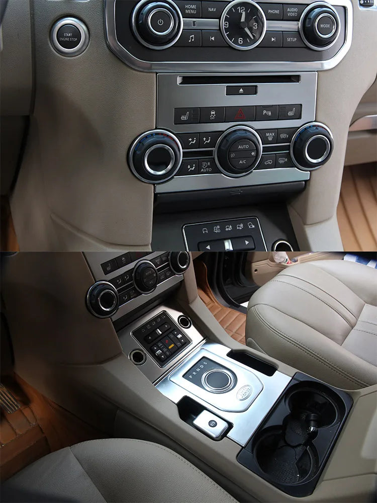 For Land Rover Discovery 4 LR4 2010-2016 Accessories ABS Car Center Console Gear Shift Frame Decoration Cover Trim Sticker