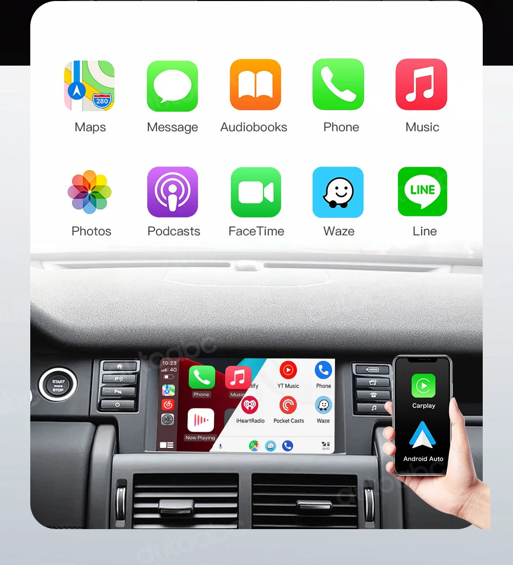 Wireless CarPlay Android Auto For Bosch Harma Host Rover Discovery 5 Evoque Discovery Sport Jagua XE XF Mirror Link Multimedia