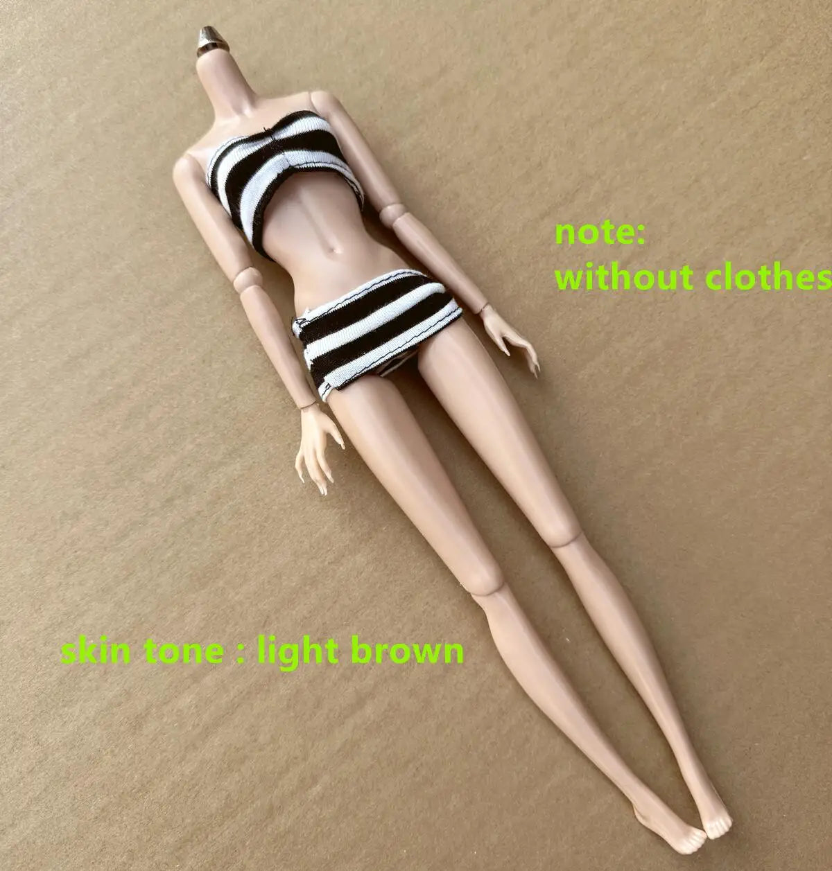 Original LULY Doll Body 2022 Version 8 Skin Tones High Quality Big Boobs 29CM 1/6 Replacement Body For Barbi/FR/IT Doll Heads