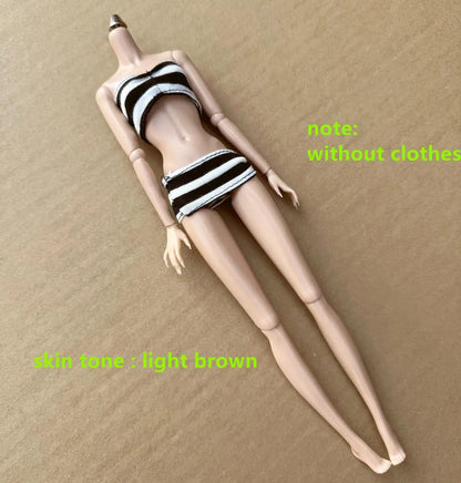 Original LULY Doll Body 2022 Version 8 Skin Tones High Quality Big Boobs 29CM 1/6 Replacement Body For Barbi/FR/IT Doll Heads