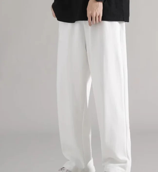 Men's Casual Printed Fleece Trousers, Loose Pants, Wide-leg Casual Pants, Casual Outfits and Theme Parties