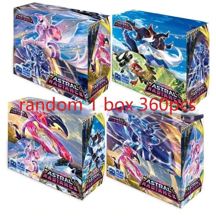 360 Pcs/Box Pokemon Card SCARLET&VIOLE 151 Astral radiance Evolutions Ultra Prism English Booster Battle Transaction Card