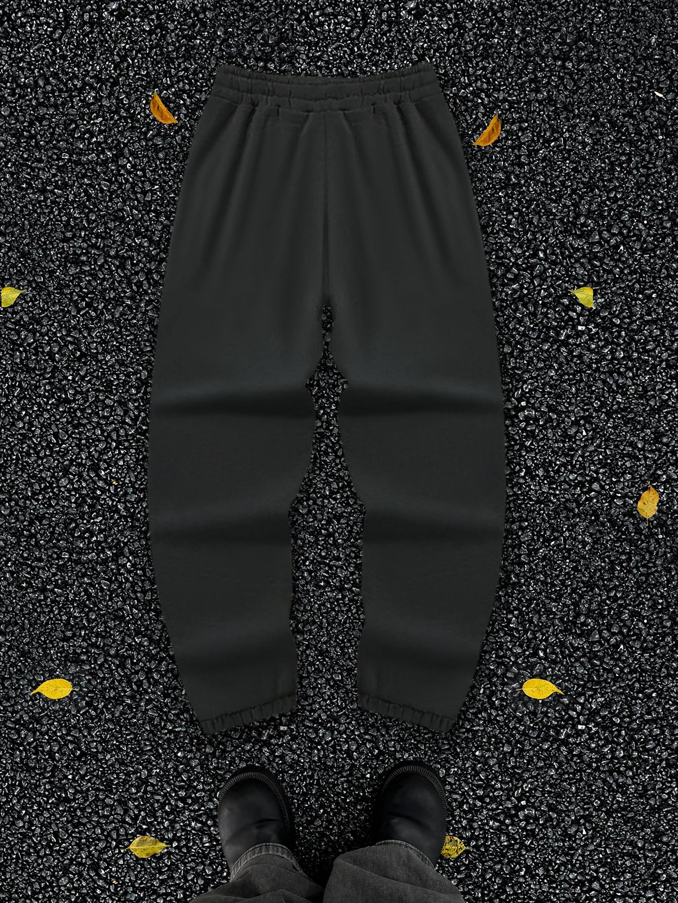 Men's Gothic Jagged Metal Font Cross Wing Las Vegas Print Sweatpants Elastic Waist Soft Dark Punk Street Hip Hop Joggers