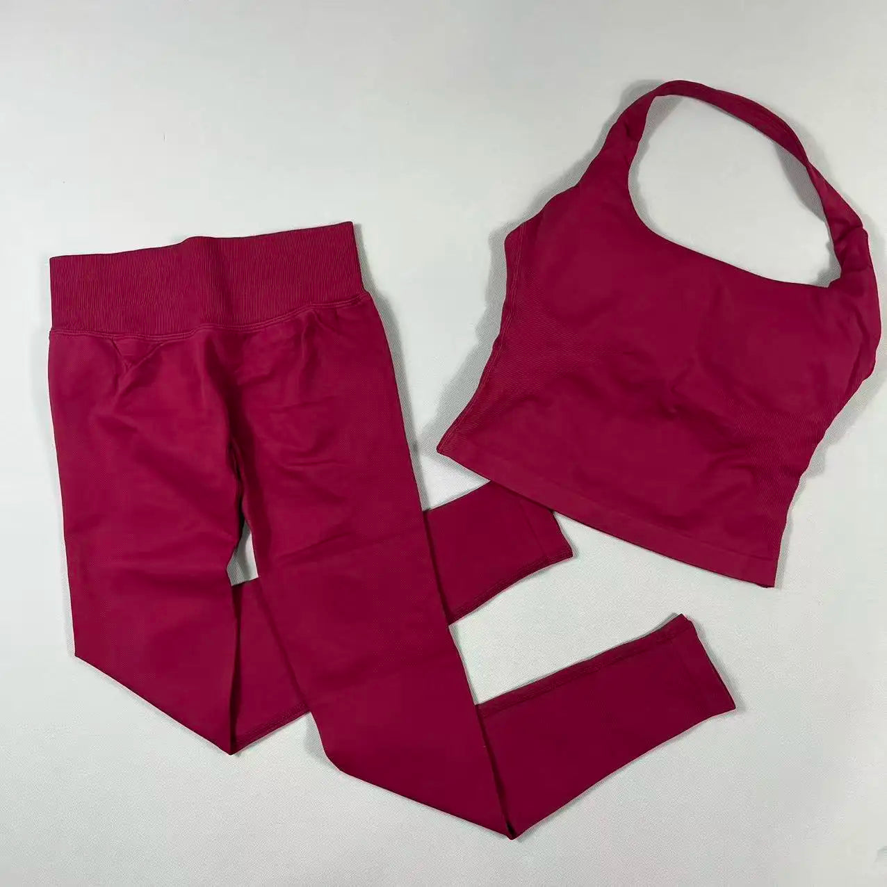 2 Pieces Sportswear Women Yoga Set Gym Clothes Sportswear Yoga Suits High Waist Scrunch Fitness Tracksuits  Pilates Set