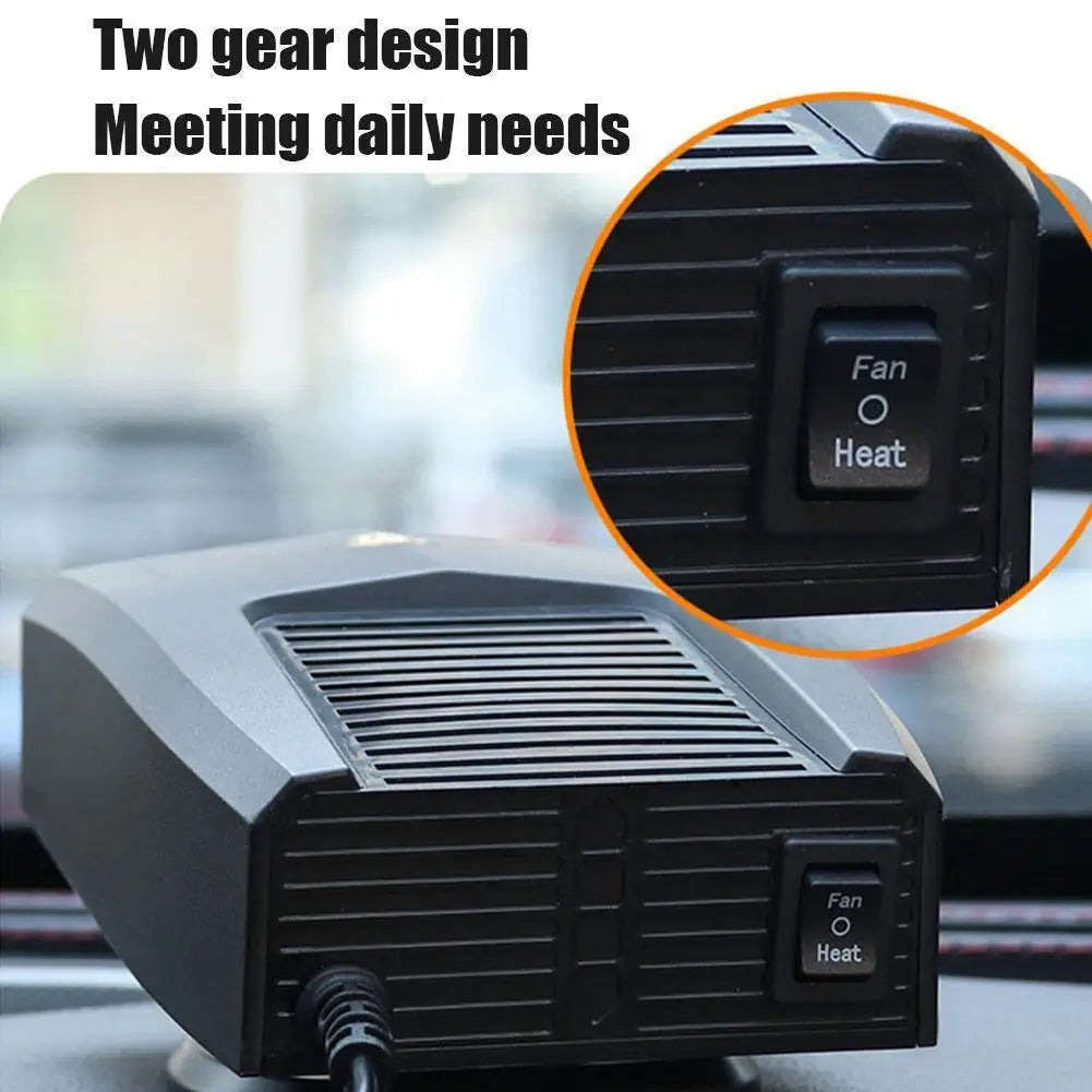 800W Car Electric Heater for Makita Winter Defroster & Heating Fan with 2 USB Ports Fast Heating Defogger for Mobile Charging