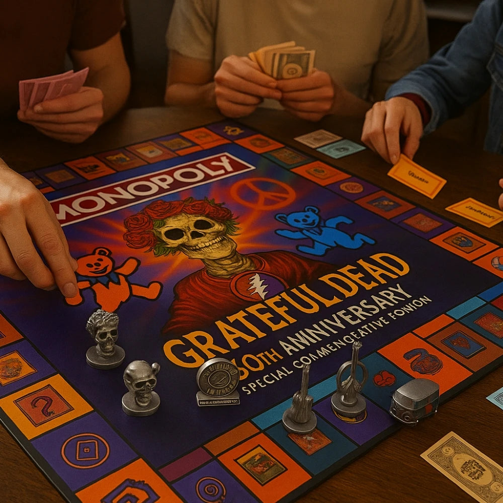 Grateful Dead Monopoly 60th Anniversary Collectible Board Game for Rock Fans & Players