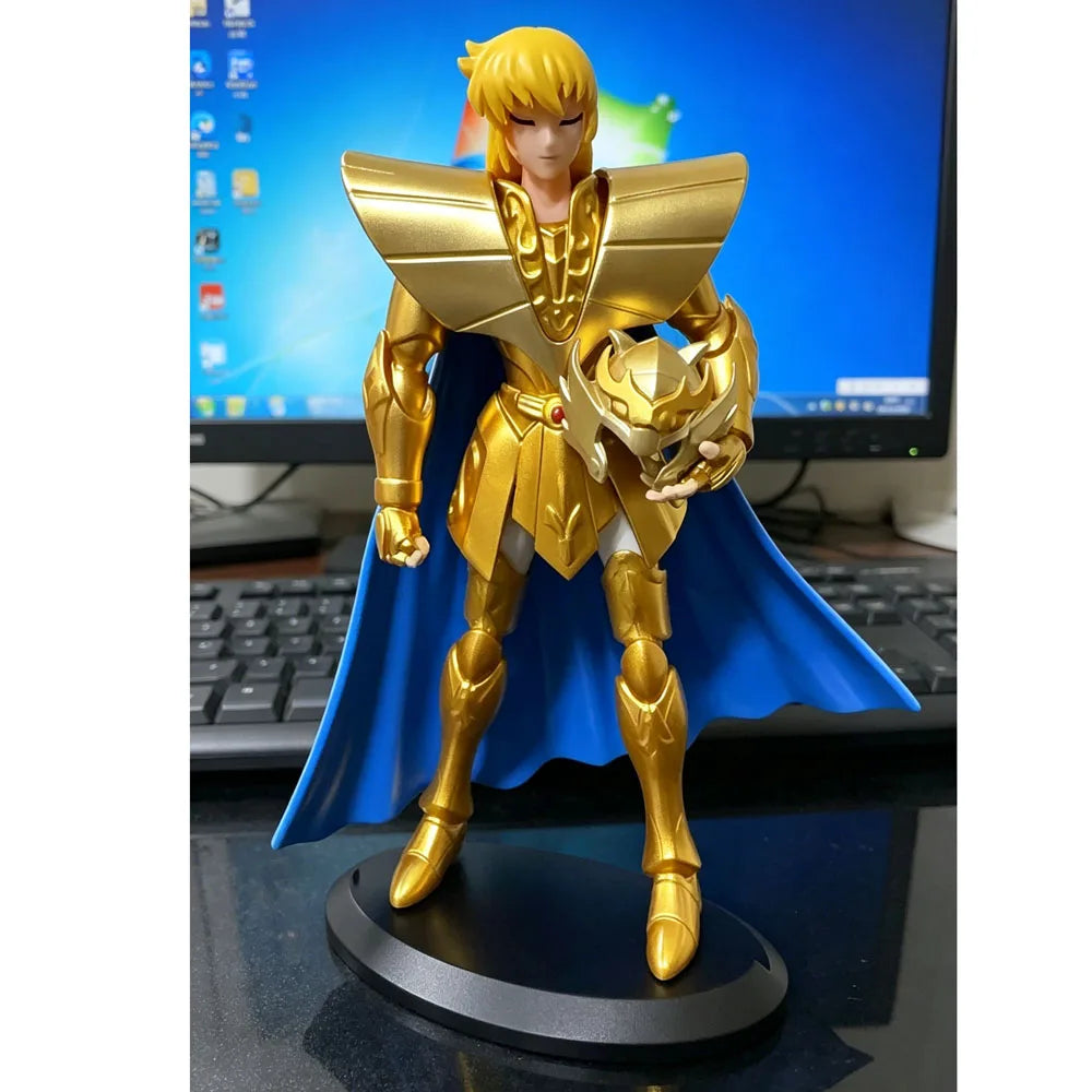 Gold Saint Seiya Figure Saint Sagittarius PVC Action Figure Libra Gemini 18CM Amine Toy Figurine Aixlan