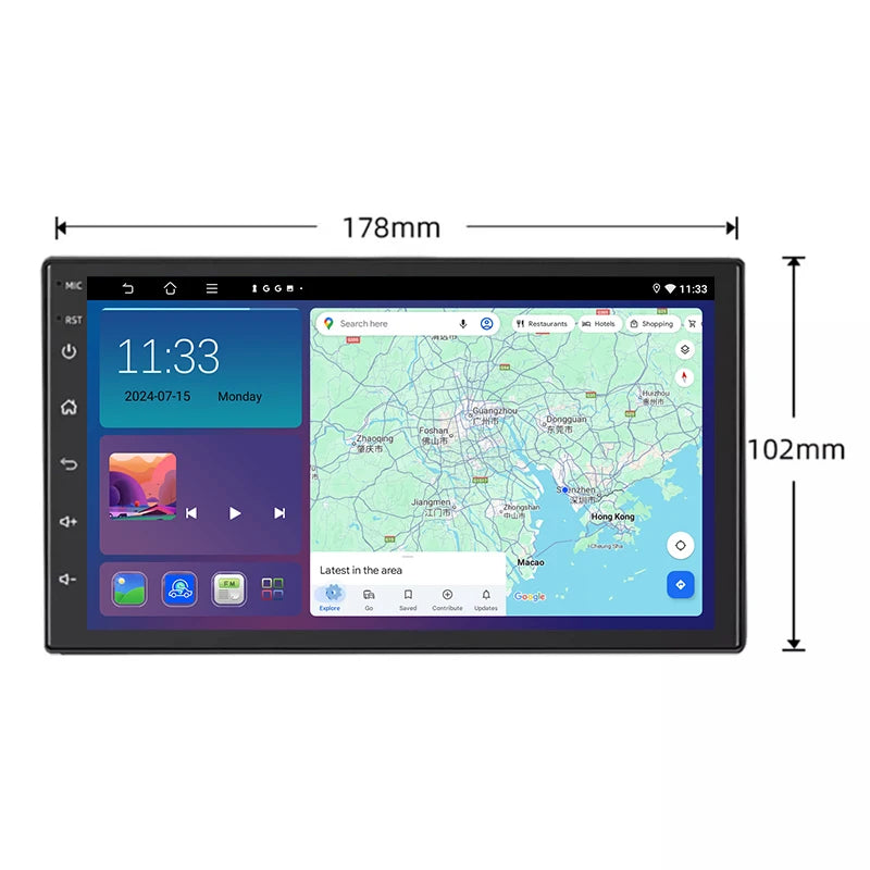 7''  For VW Polo MK4 2001-2007 Car Radio Stereo Android 15 Auto Navi CarPlay Wifi Rear Camera Head Unit GPS FM BT Google Map FM