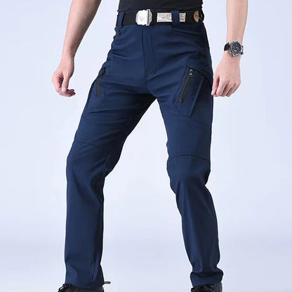 Mens Spring Autumn Pants Hiking Camping Climbing Army Combat Running Cargo Military Tactical Casual Trousers Softshell Elastic