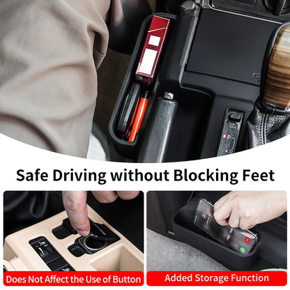 Central Console Silicone Protective Cover For Toyota Prado 150 LC150 2010-2023 Interior car Accessories Decoration Black 1pcs