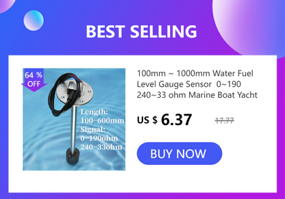 2 IN 1 Water Temperature Gauge Digital Led Voltmeter Water Temp Joint Pipe Sensor Car Truck Motorcycle Car Temperature Sensor
