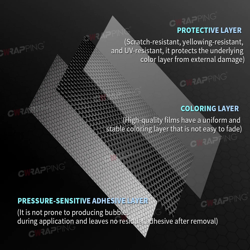 TPF Vinyl Paper for Car Film Covering Carbon Fiber Wrap Exterior Car Stickers Motorcycle Adhesive Vinyl Motorcycles Sticker Foil
