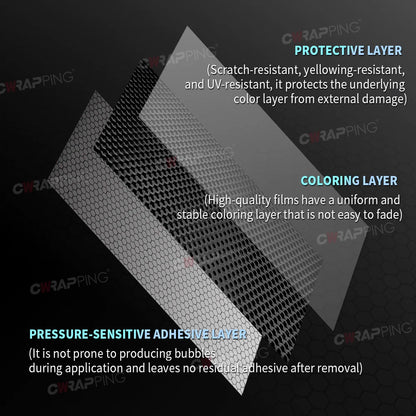 TPF Vinyl Paper for Car Film Covering Carbon Fiber Wrap Exterior Car Stickers Motorcycle Adhesive Vinyl Motorcycles Sticker Foil