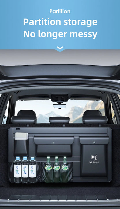 For DS SUV DS6 DS7 Car Trunk Storage Bag Multifunctional Rear Seat Hanging Bag Car Trunk Storage Box Auto Interior Accessory