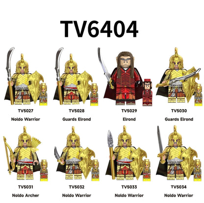 Mini Lord Rings Action Figures Building Block Ringwraiths Orcs Legion Elf King Princ Knight Dwarf Wizard Movie Characters Bricks