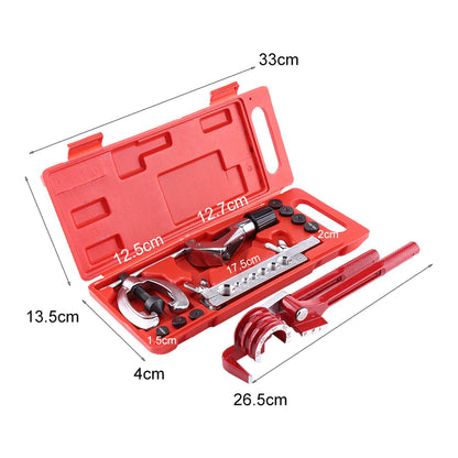 11pc Pipe Flaring Kit Brake Fuel Tube Repair Flare Kit With Cutter Bending Tool Set