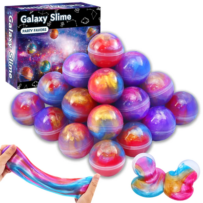 12pcs Creative Colorful Crystal Mud Starry Sky Diy Jelly Stress Relieving Mud Colorful Starry Sky Slime Plasticine Mud Toy Gift