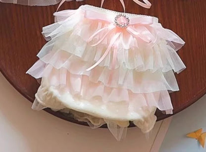 Japan Style Cream Ice Cream Bra Set Wireless Lace Trim Sweet Teen Girl Heart Cake Layer Soft Sexy Daily Lingerie Hot New Trend