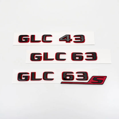 2024 New style Two tone Letters Numbers GLC43 GLC63 GLS63s Emblem for  X253 Car Trunk Nameplate Logo Sticker