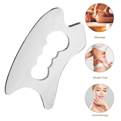 1 PCS Stainless Steel Gua Sha Scraping Massage Tool IASTM Tools Great Soft Tissue Mobilization Tool for Back, Leg, Arm, Shoulder