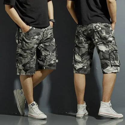 Mens Cargo Shorts Camouflage Bermuda Short Pants for Men Combat Solid Camo Homme Designer Harajuku Loose New in Big and Tall Y2k